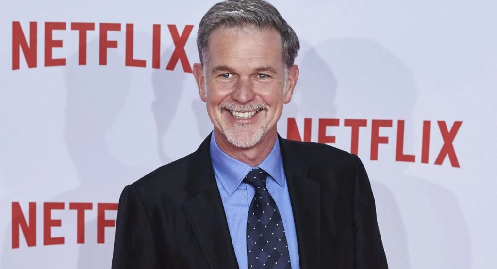 Image shown as Reed Hastings Netflix CEO