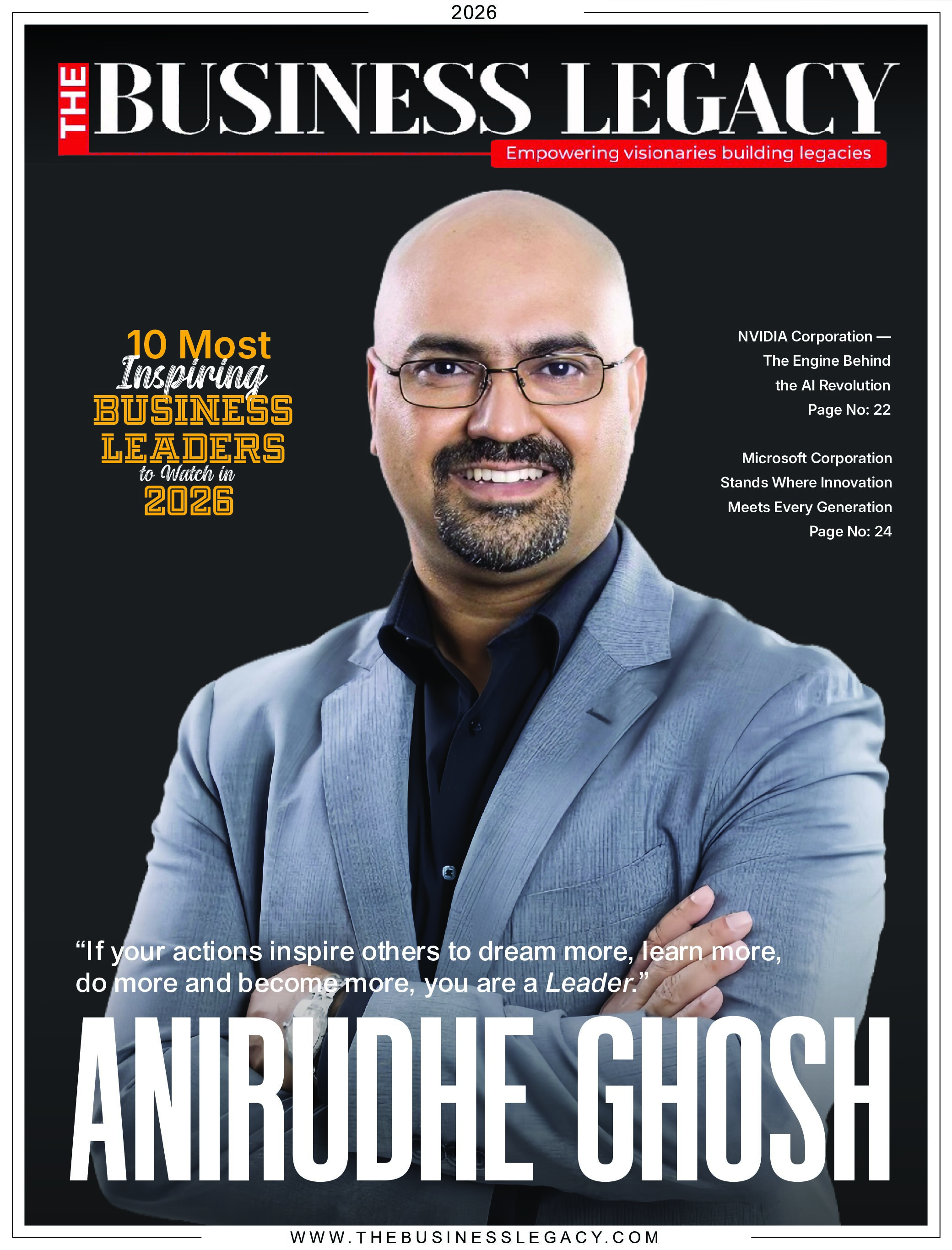 Anirudhe Ghosh- The Most Inspiring Business Leaders to Watch in 2026